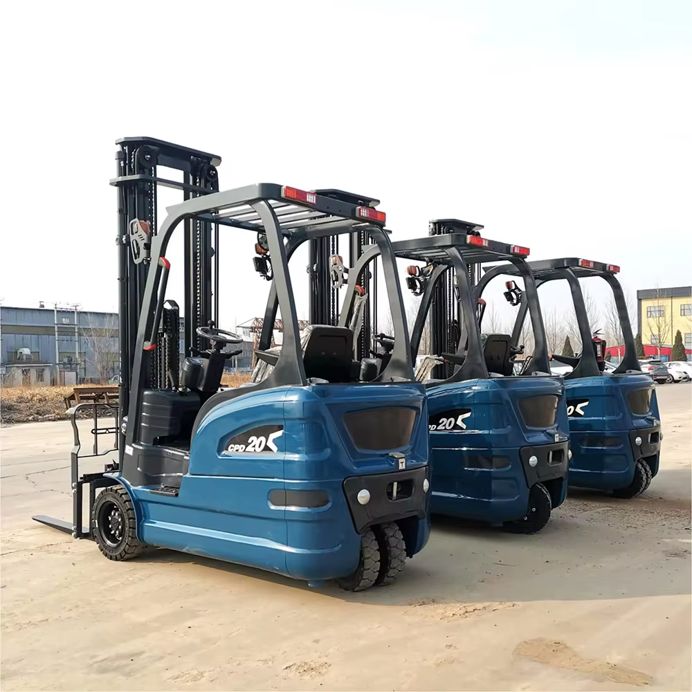 free shipping 2 ton mini electric forklifts trucks price battery forklift high quality china made-5