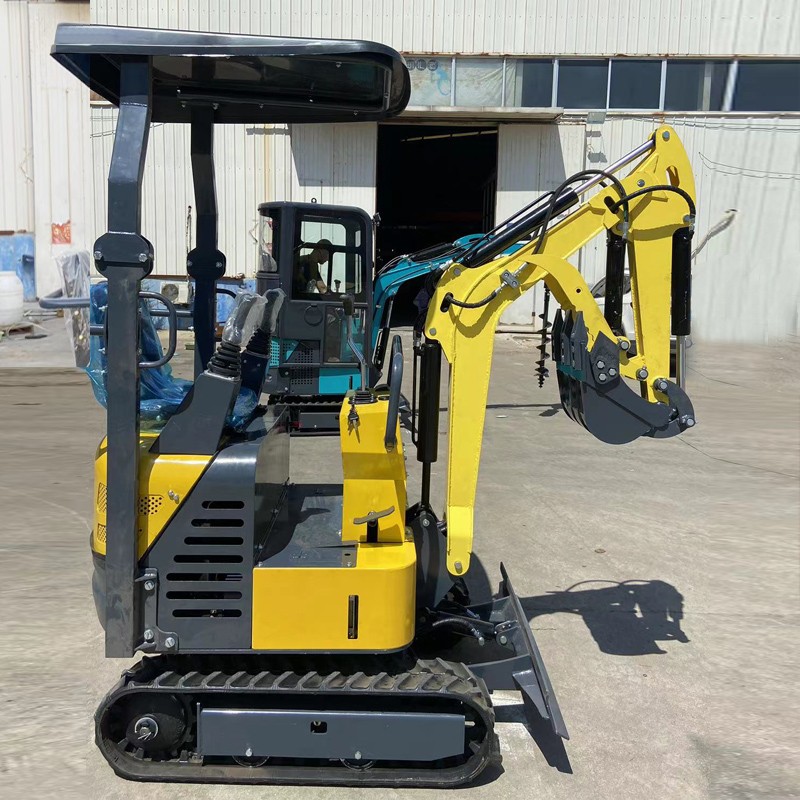 Promotion Powerful 1.2Ton Yellow Excavator Multifunctional Precision Control With Upper Arm Side Swing