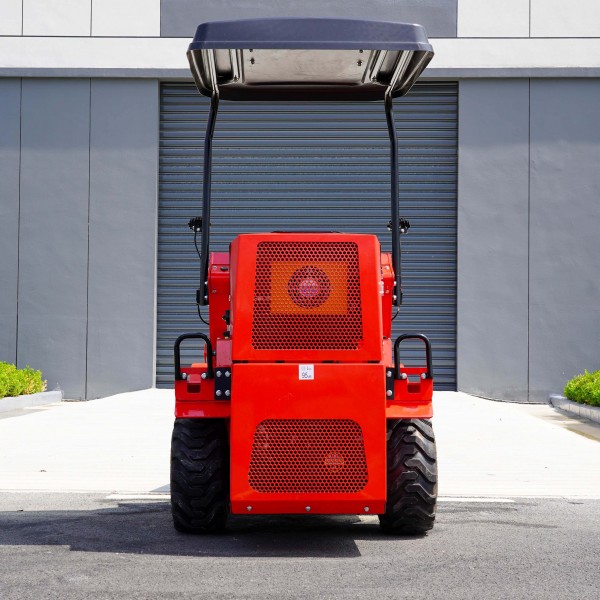 The Electric Mini Skid Steer Loader in Action
