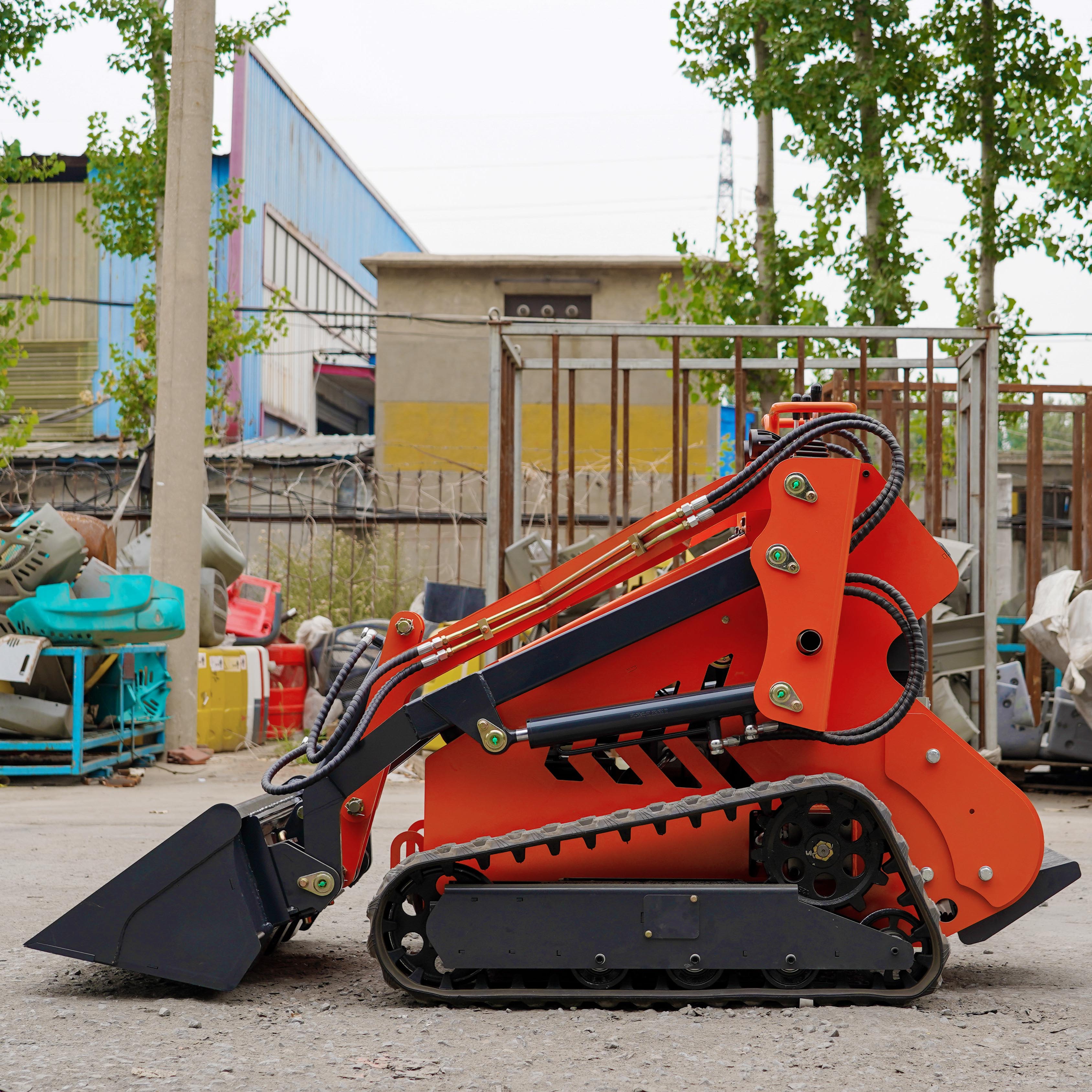 Small Mini Skid Steer Loader Equipped With 3 Cylinder Diesel Engine Multifunctional Track Skid Steer Loader for Agriculture