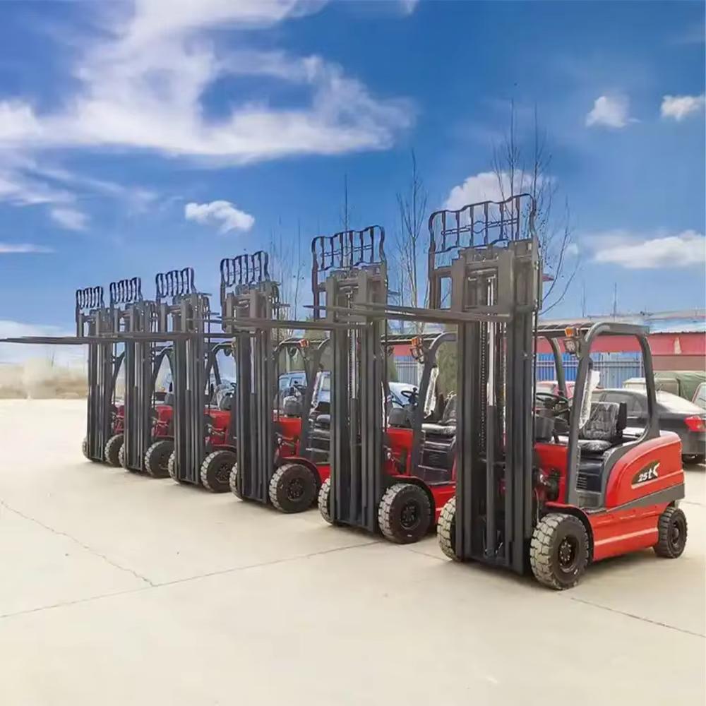 free shipping 2 ton mini electric forklifts trucks price battery forklift high quality china made-1