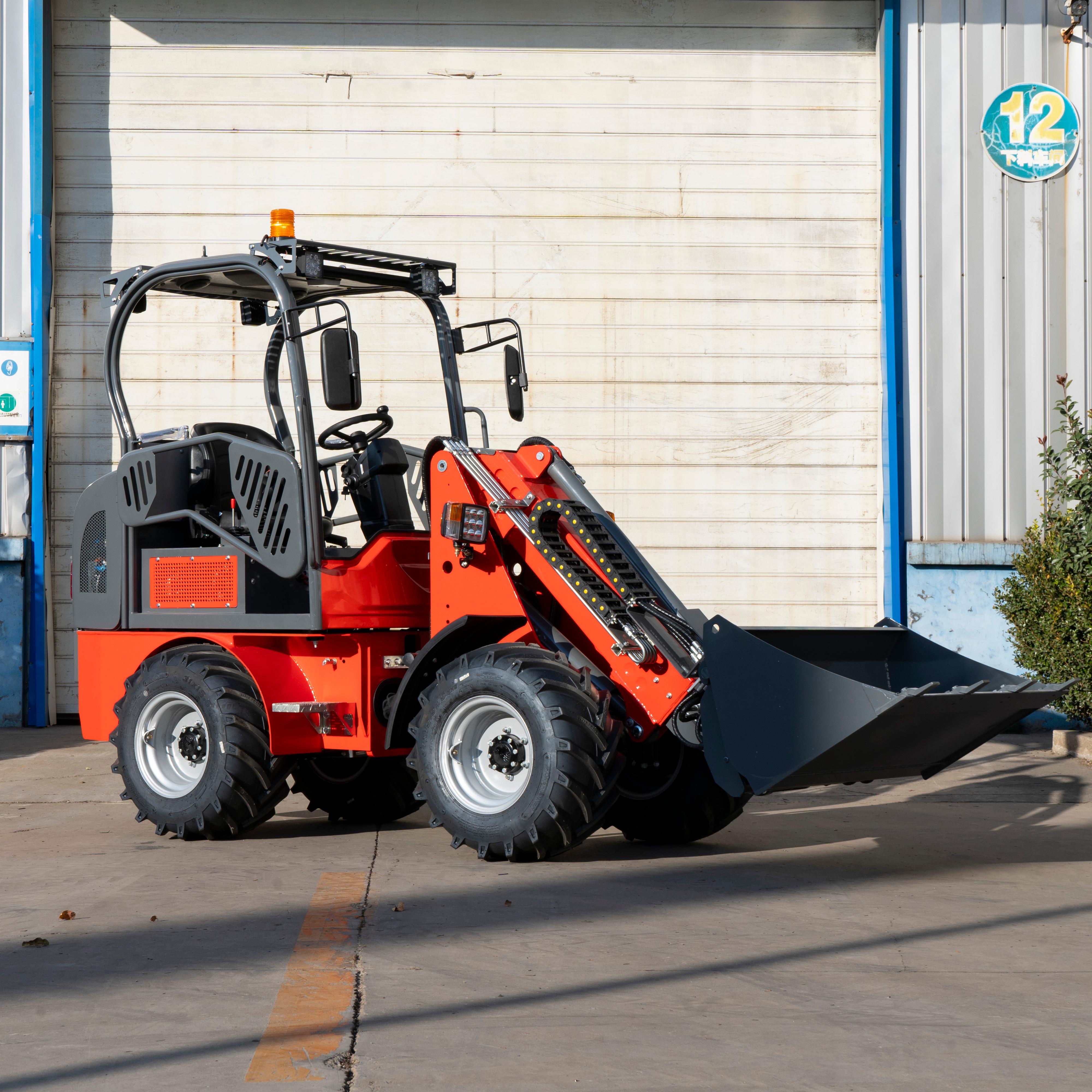 1 Ton Electric Loader | Battery-Powered Compact Equipment for Agricultural Tasks, Landscaping & Daily Loading