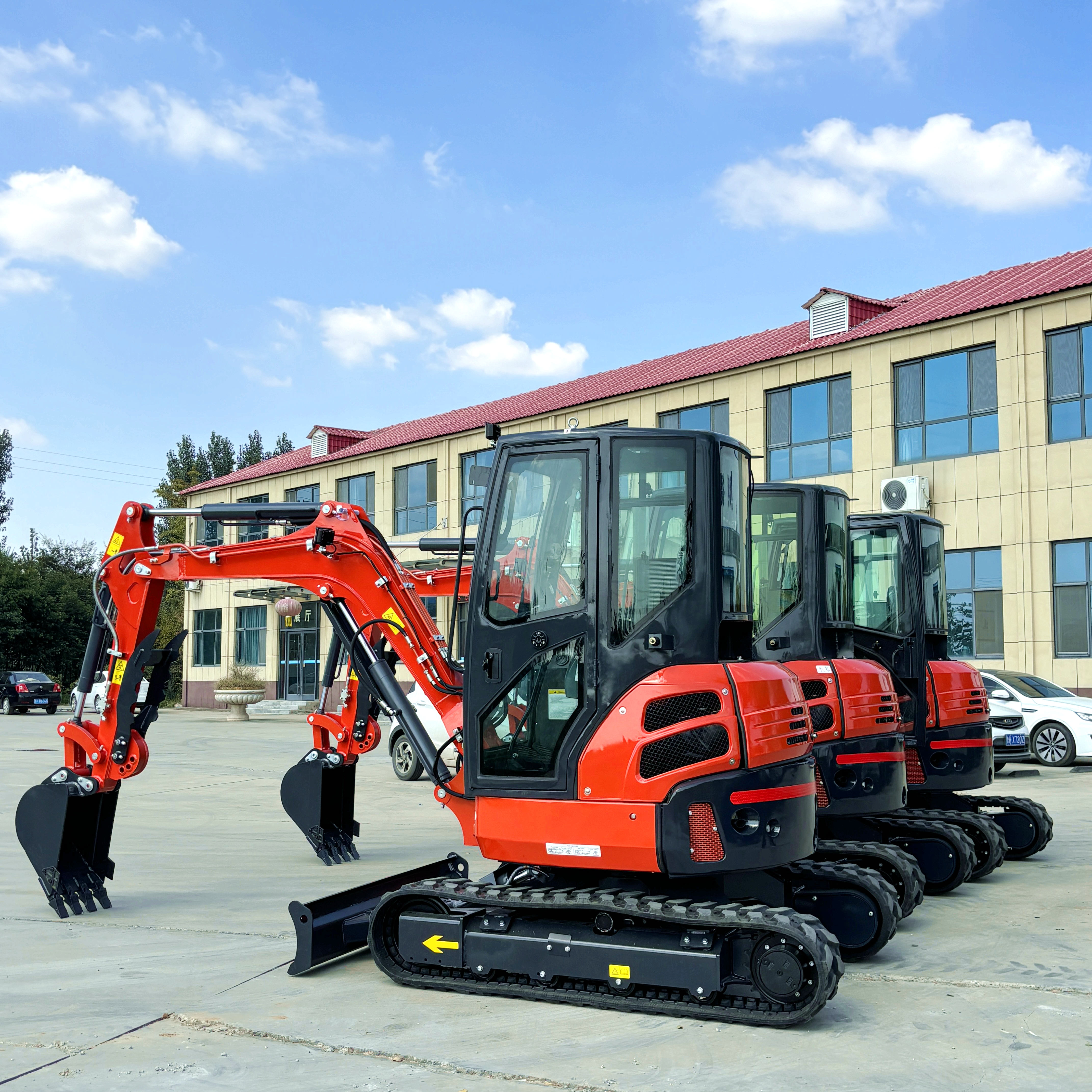 mini excavator hydraulic backhoe with bucket china made small excavator with attachment for sale593-1