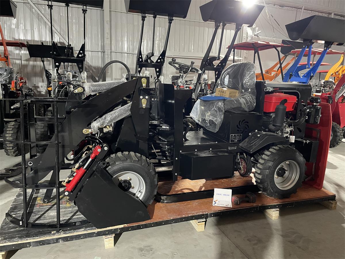 Electric wheel loaders are being packed and shipped to Italy.
