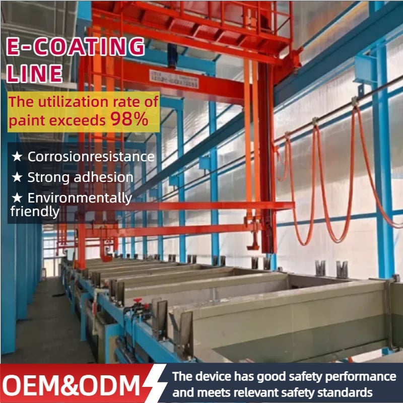 IMLUCKY Automatic Gantry Electrophoresis Equipment for Automobile Shell Stainless Steel Frame Powder Coating System