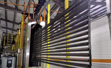 Bulgaria fence powder coating line