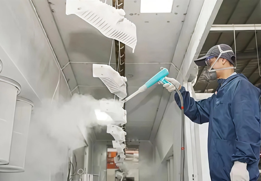 Manual Electrostatic Spraying Solution for Mirror-Finish on Electroplated Parts
