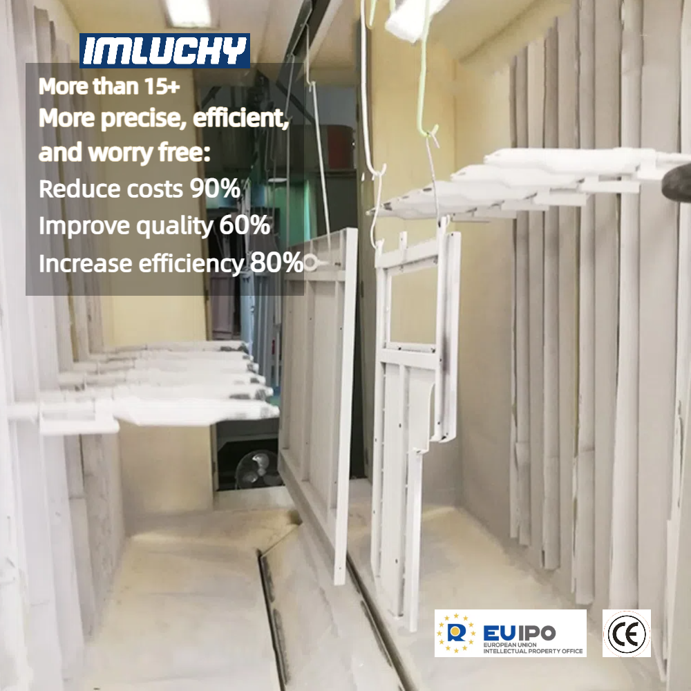 IMLUCKY Plastic Spraying Assembly Line Electrostatic Powder Recycling High Temperature Baking Paint Room