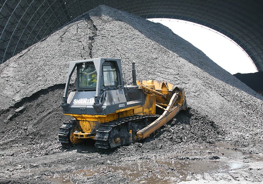 Morocco-Shandui SD23 bulldozer at work