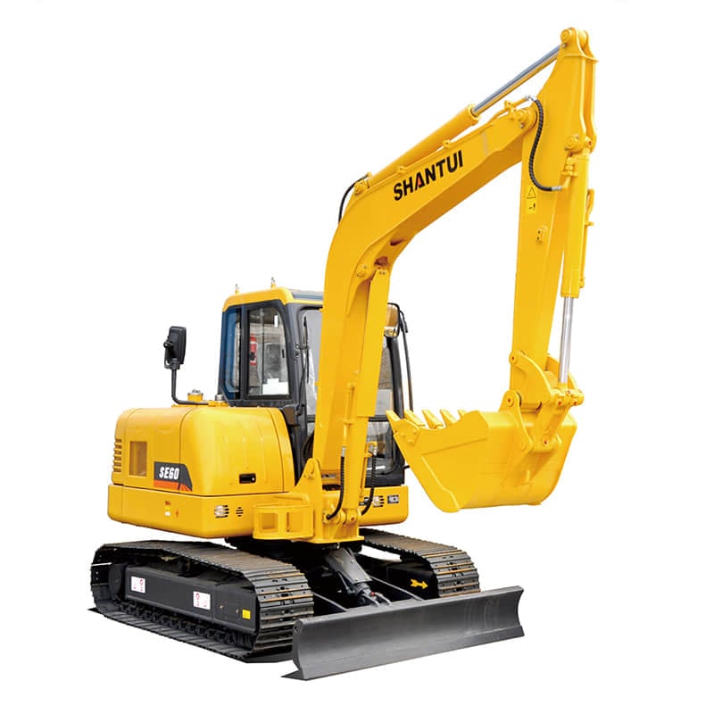 Shantui SE60 Mini-kaivinkone 6 tonnia kompakti hydraulinen kaivinkone puutarhanhoitoon ja maataloustöihin