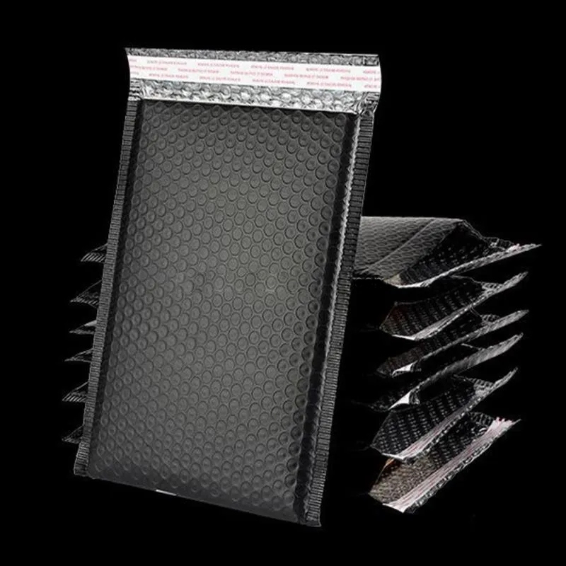 Black Color Customized Shipping Envelope air Bubble Mailers Bags details