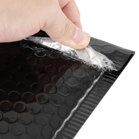 Black Color Customized Shipping Envelope air Bubble Mailers Bags details