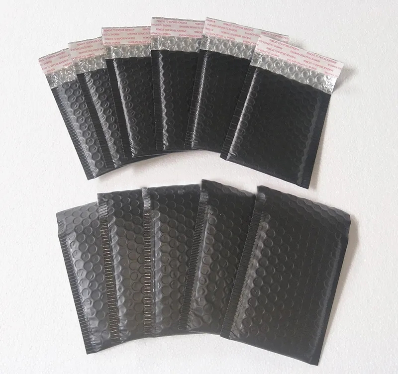 Black Color Customized Shipping Envelope air Bubble Mailers Bags factory