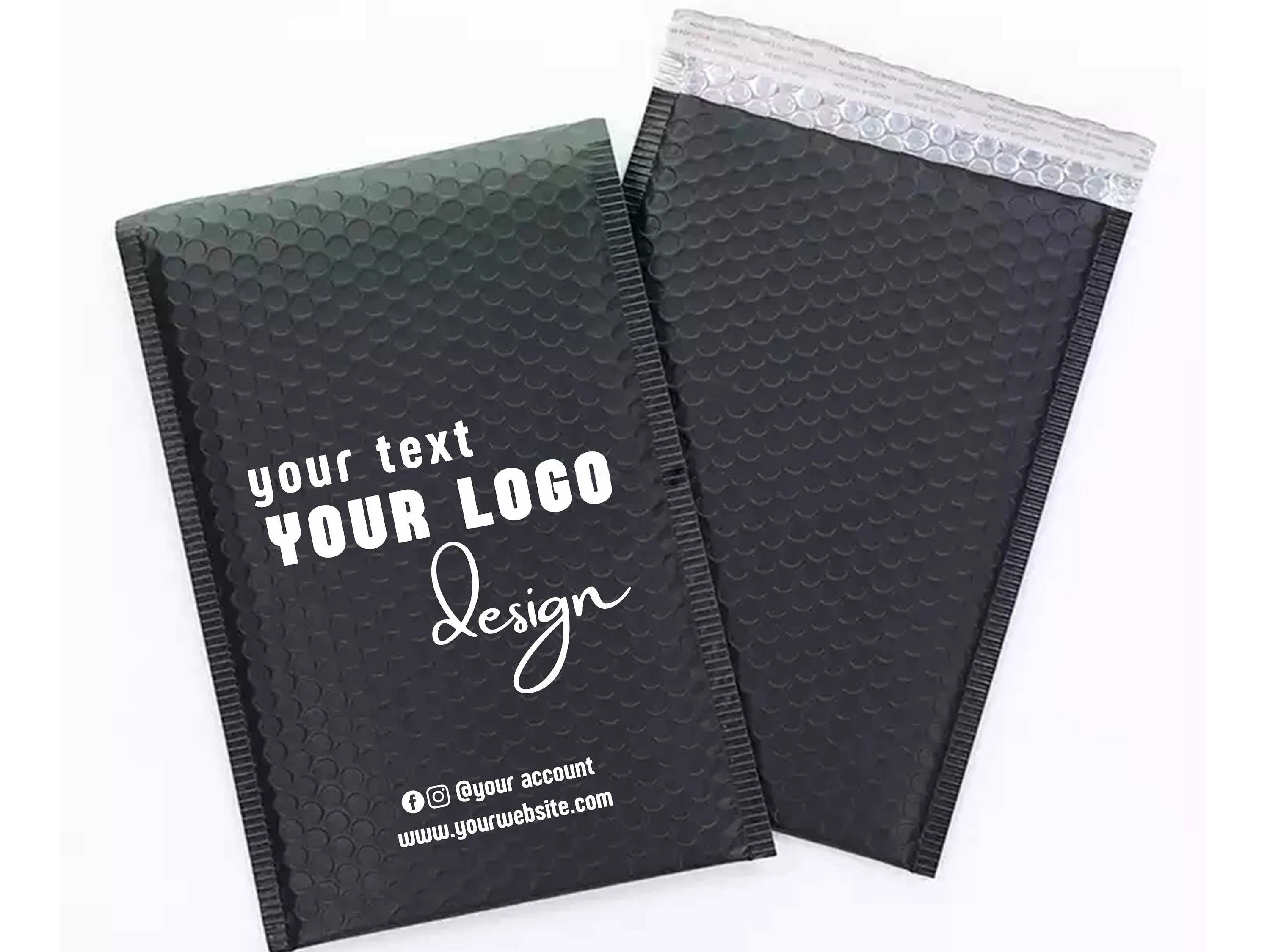 Black Color Customized Shipping Envelope air Bubble Mailers Bags supplier