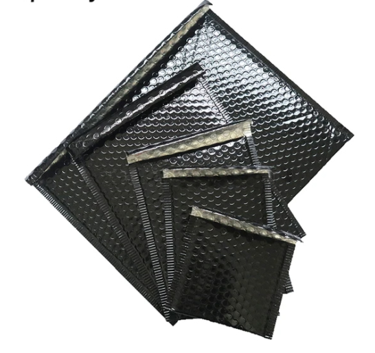 Black Color Customized Shipping Envelope air Bubble Mailers Bags supplier