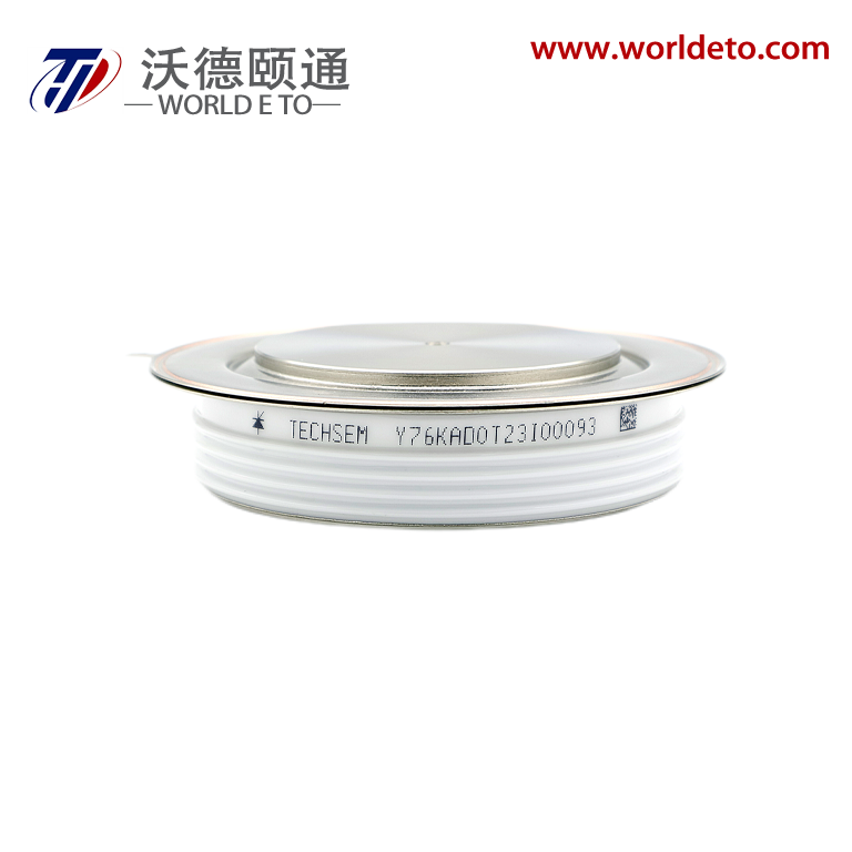 Y76KAD(D) ,High Frequency Thyristor  Interdigitated amplifying gates Fast turn-on and high di/dt Low switching losses Short turn-off time Hermetic metal cases with ceramic  insulators for Inductive heating Electronic welders Self-commutated inverters 