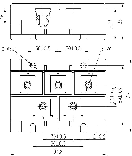 mds200three phases rectification bridge module-1