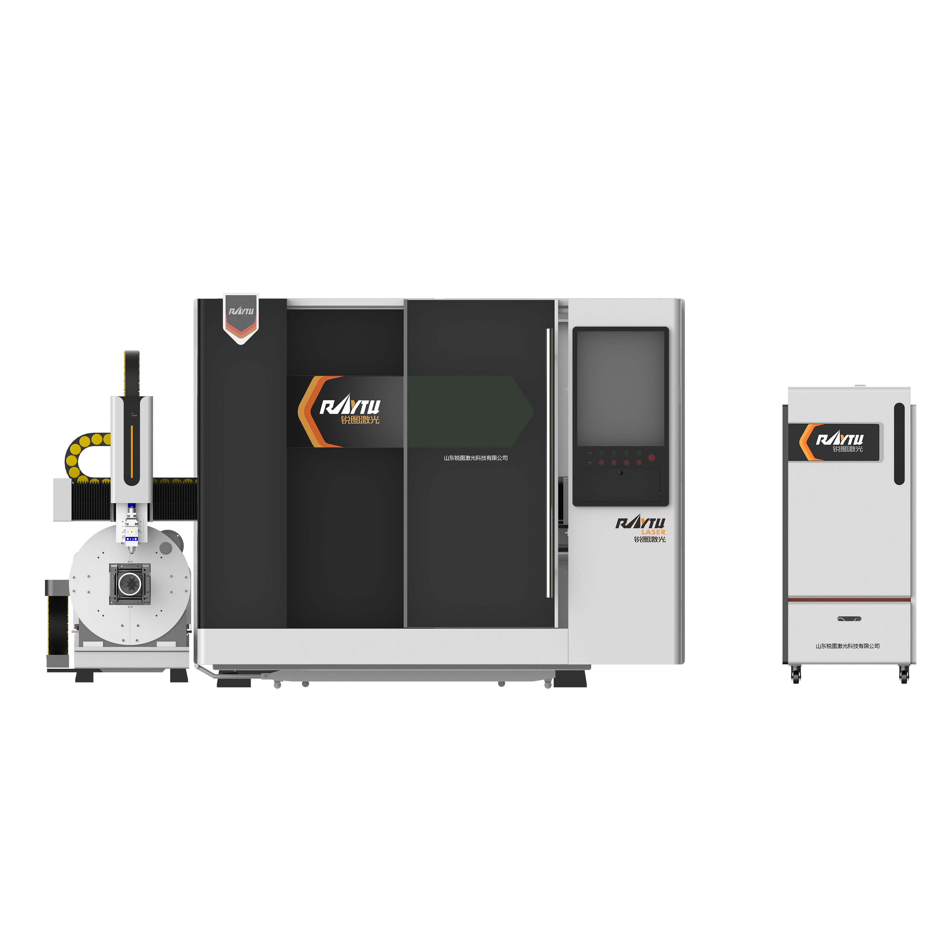 Full Cover Metal Tube And Sheet Fiber Laser Cutting Machine