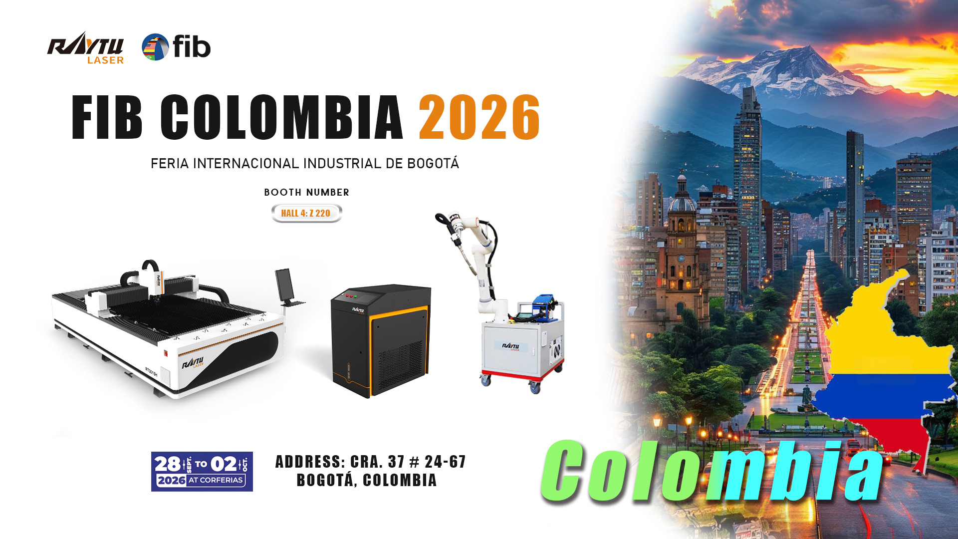 Raytu Laser Cina sta arrivando a Bogotá. 🇨🇴