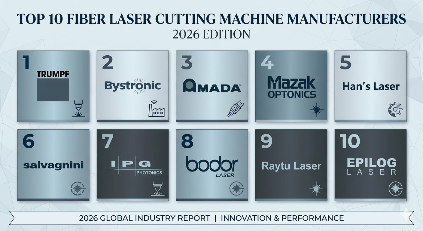 I 10 principali produttori di macchine per il taglio al laser a fibra da tenere d’occhio nel 2026