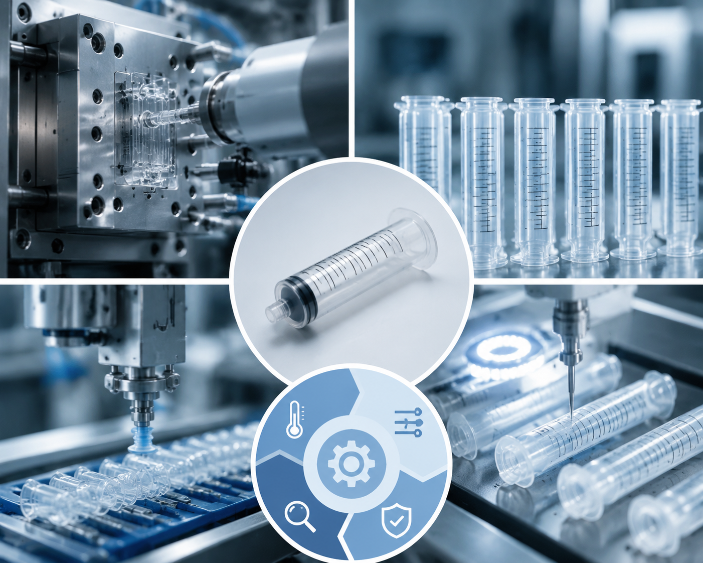 How to optimize the molding process for medical syringe barrel plastic parts?