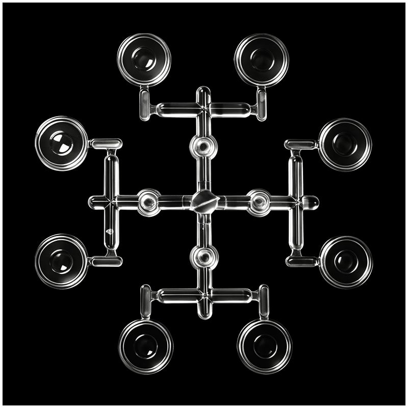 Optical Grade Clear PC Material 8-Cavity Precision Mirror Polishing High Transparency Plastic LED Lens Plastic Injection Mould