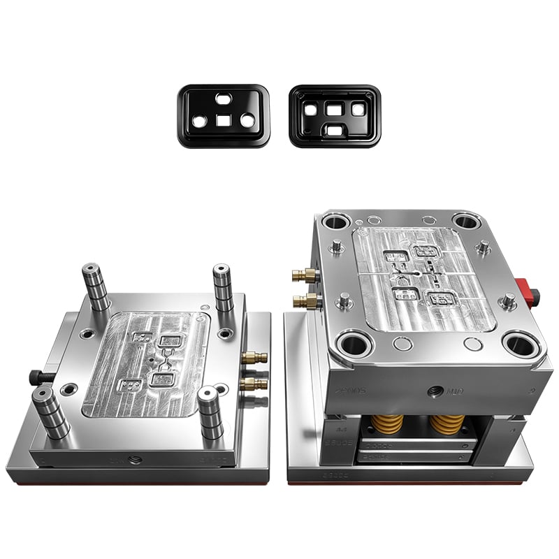 OEM ODM Custom Medical Component Overmolding Small Plastic Injection Manufacturer Clear PMMA Black PC Sensor Panel Mould