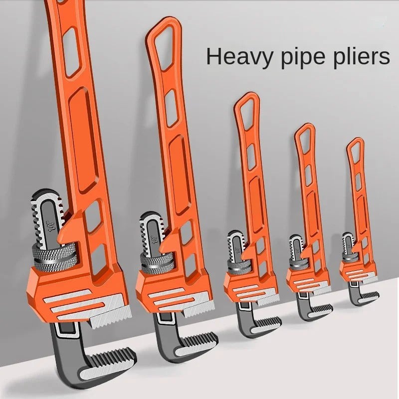 Heavy duty pipe pliers, labor-saving and fast pipe pliers, universal wrench, water pipe pliers, American style plastic coated pipe pliers, household small pipe pliers
