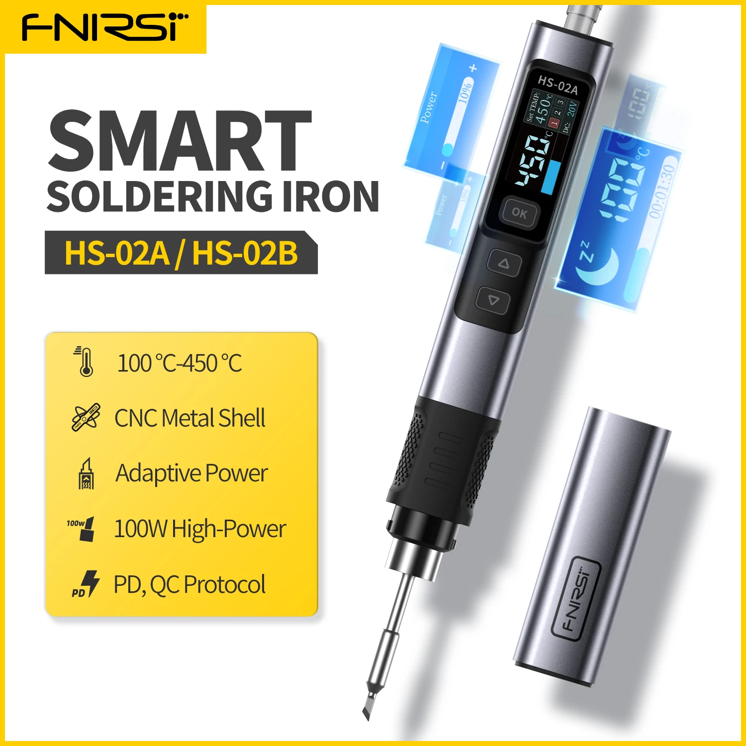 Intelligent soldering iron 100W portable constant temperature soldering station soldering pen for home repair soldering