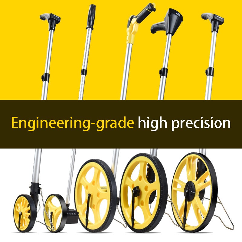 AD006 Distance measuring wheel, roller rangefinder, roller ruler, measuring wheel, mechanical dynamic digital display, manual push wheel ruler, handheld road measuring device