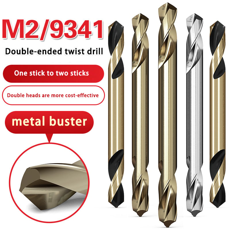 9341 double head copper iron aluminum stainless steel metal plate double head double edge twist drill bits