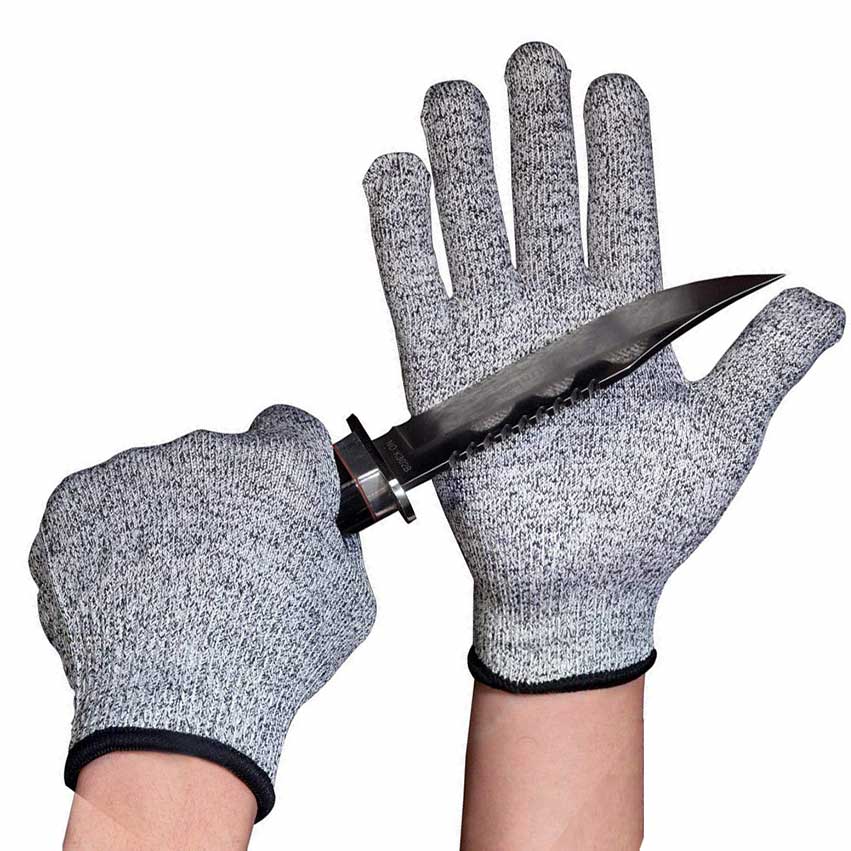 Grade 5 anti cutting gloves, HPPE hand protection equipment, gardening and garden labor protection gloves