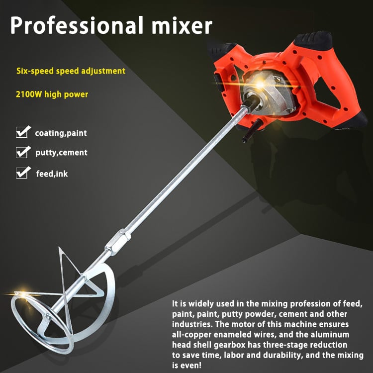 Industrial electric mixer, paint mixer, cement putty powder mixer, paint mixer