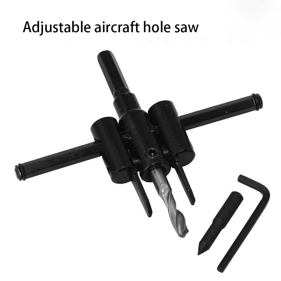 Adjustable airplane-type hole opener sound hole expander woodworking plastic spotlight opening integrated ceiling hole opener