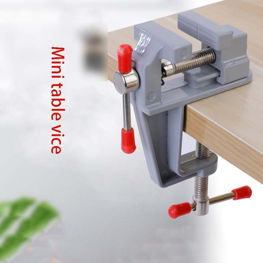 Mini aluminum alloy pliers DIY fixed tool table tiger pliers Mini small pliers Small flat pliers