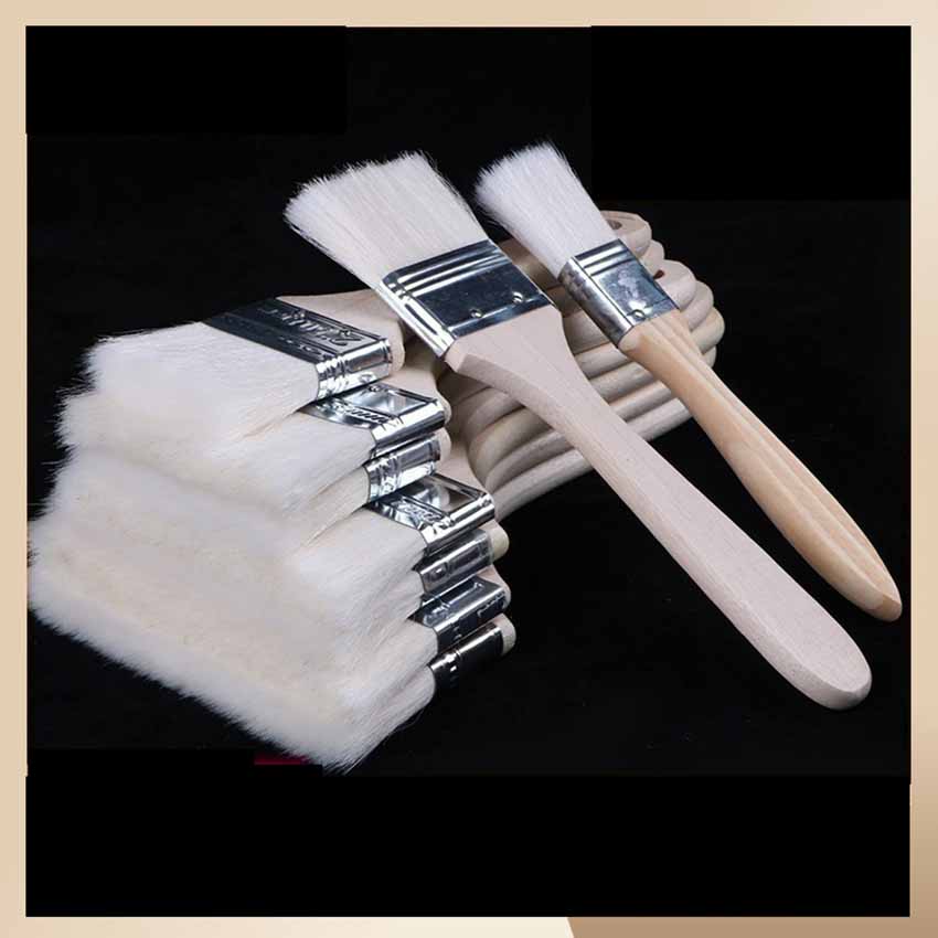 Wool brush, soft bristles, cleaning paint, latex paint, non marking brush, oil, barbecue baking, wool brush, small brush
