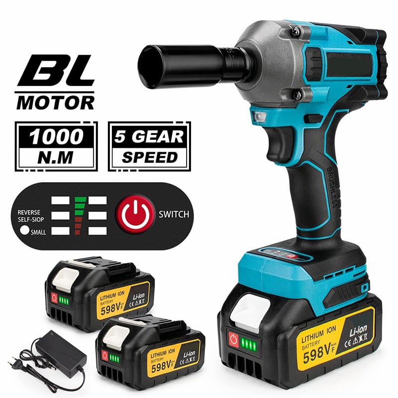 Electric wrench brushless high torque lithium charging impact wrench