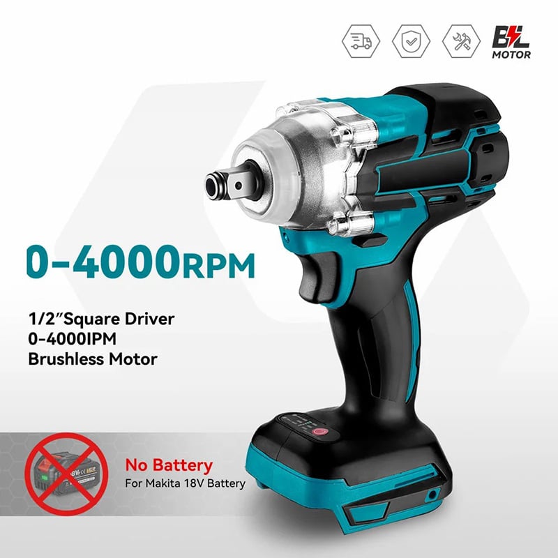 Electric wrench brushless high torque lithium charging impact wrench