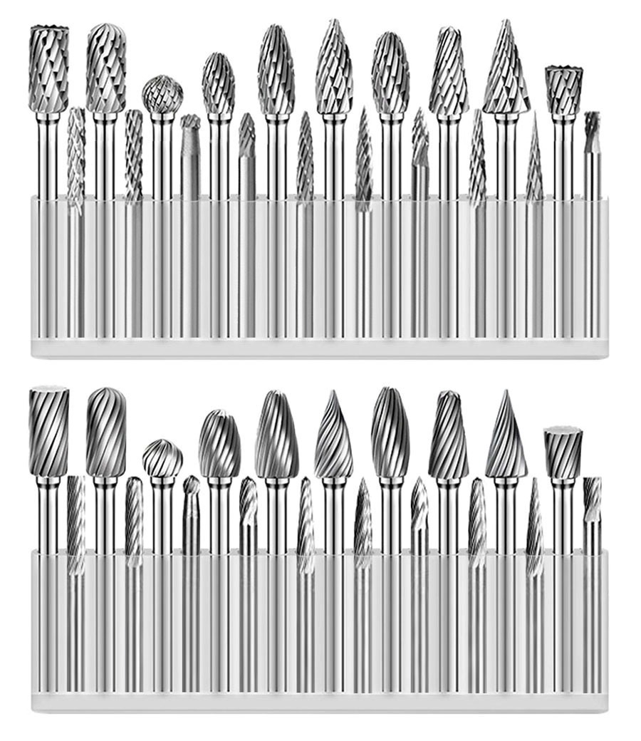 3x3mm tungsten carbide rotary file 36mm tungsten steel grinding head woodworking carving milling cutter