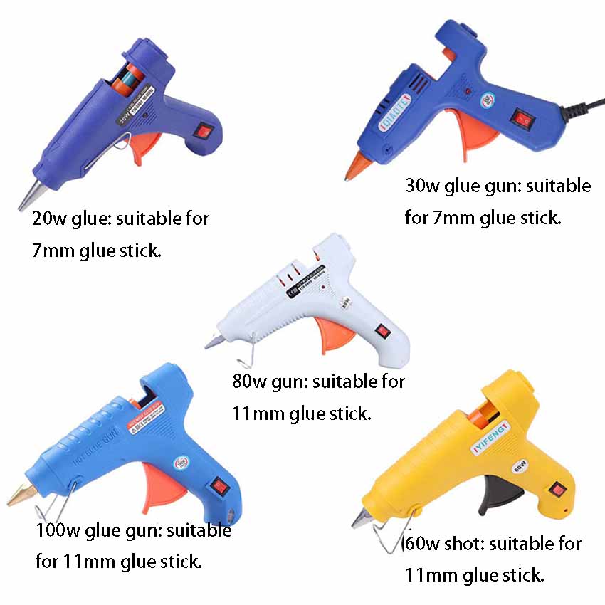 External heating manual soldering gun 60W welding gun 80W handheld soldering iron hot melt glue gun manual DIY glue gun electric melting high viscosity hot melt glue grab