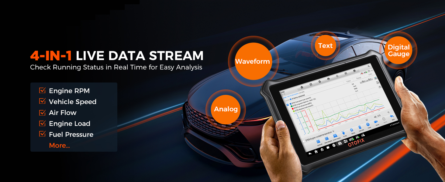 OTOFIX D1 Lite live data