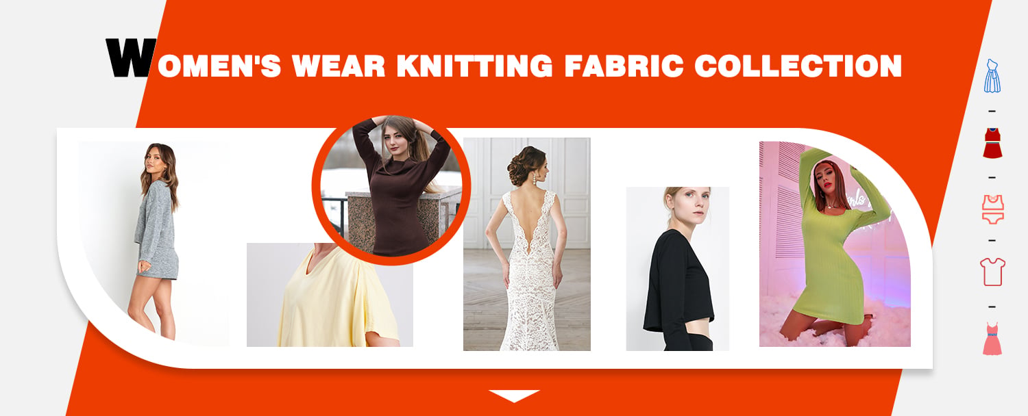 Women's Wear Knitting Fabric Collection From Feimei / Yongshu Knitting Fabric Manufacturer