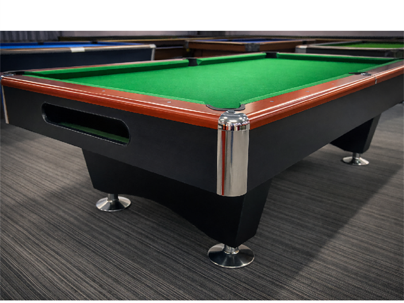 Maxima 7 Commercial Slate Pool Table Set - Heavy Duty Drop Pocket Table