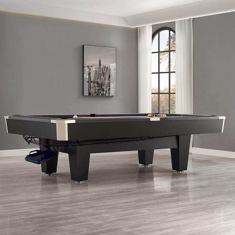 M11 Commercial Slate Pool Table - High-Pressure Laminate Rail & Ball Collection System