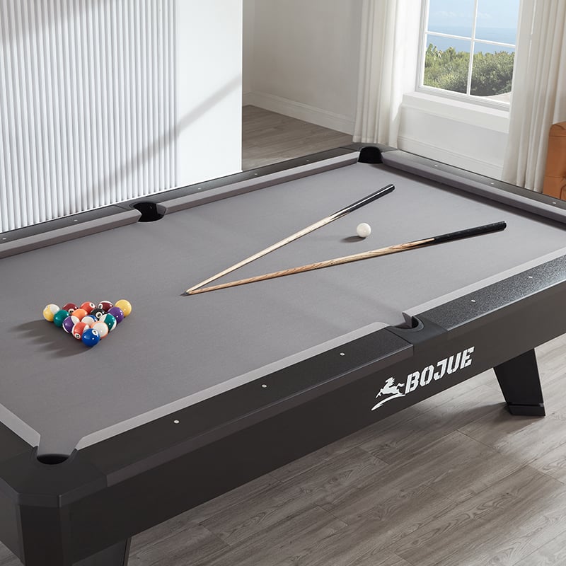 M9 Slate Pool Table - Complete Home Billiard Set with Cues & Kadilun Cloth