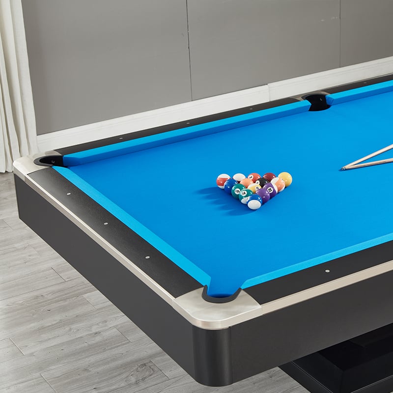 VT Pool Table - Commercial Ball Return Billiard Table Set with LED Lamp

