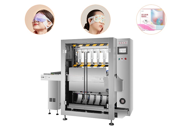 Vertical Bagging Machine was designed for packing eye mask.