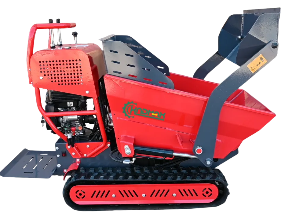 Tracked Mini Dumper– Mini Dump Truck Beroda Rantai untuk Segala Medan | Kapasitas 500kg–3 Ton
