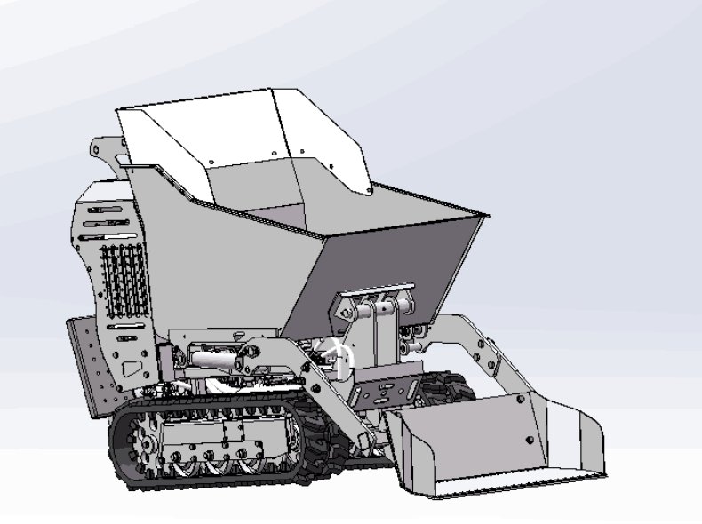 HCD500FL 10HP Self-Loading Crawler Mini Truck Construction Site Use 500kg Hydraulic Tracked Dumper with Bucket supplier