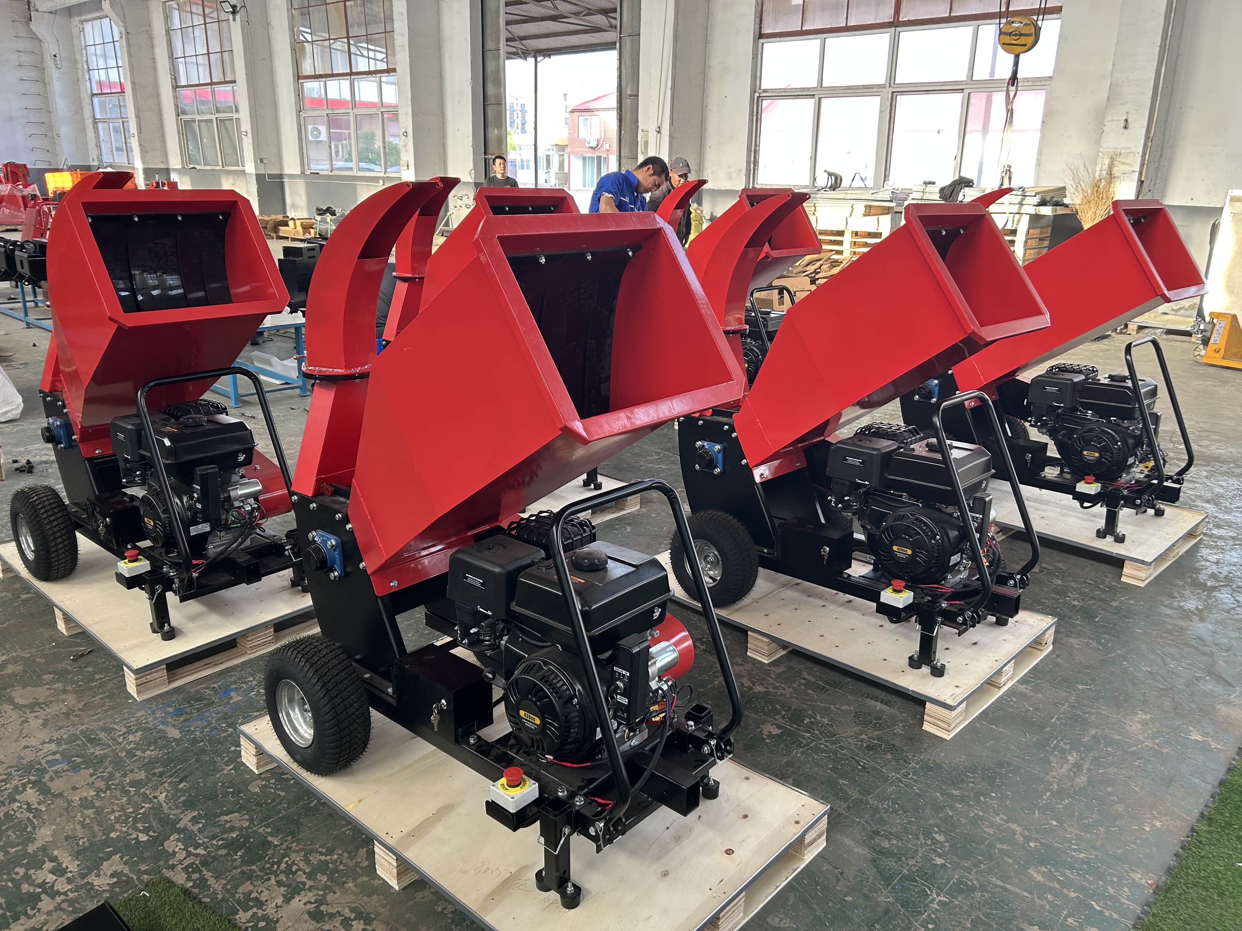 cs703 hydraulic feeding shredder small wood chipper leaves and branches chipper shredder wood chipper-0